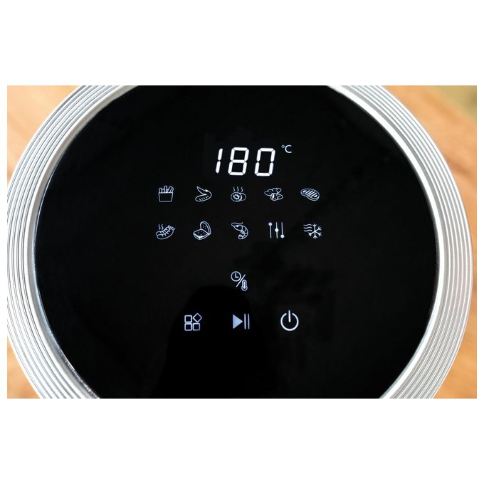 Unold 58695 Friggitrice ad aria 3,5 L 1200 W 10 programmi Display digitale colore Nero