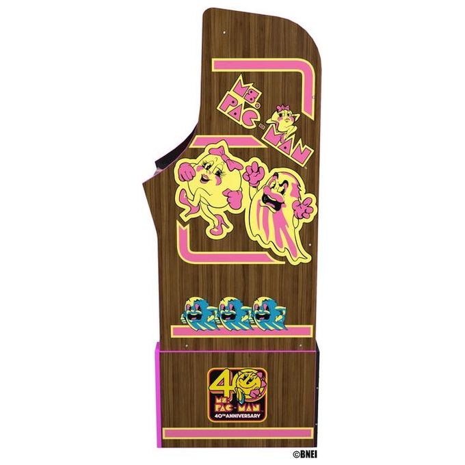 Arcade1Up MSP-A-20682 Cabinato Arcade Verticale 10 Giochi Bandai Namco Wi-Fi Schermo 17'' LCD con Riser e Light-Up Marquee colore Multicolore