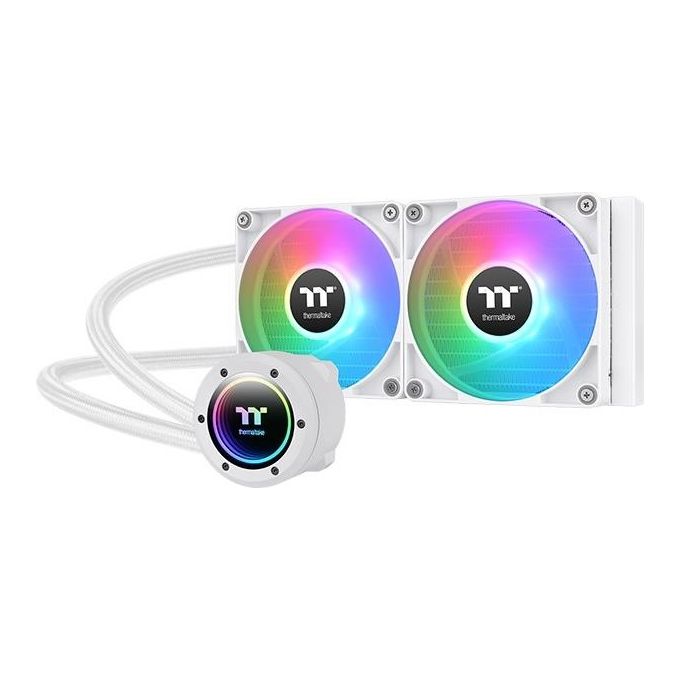 Thermaltake CL-W364-PL12SW-A TH240 V2 ARGB Kit di raffreddamento a liquido 24 cm PWM ARGB Sync bianco