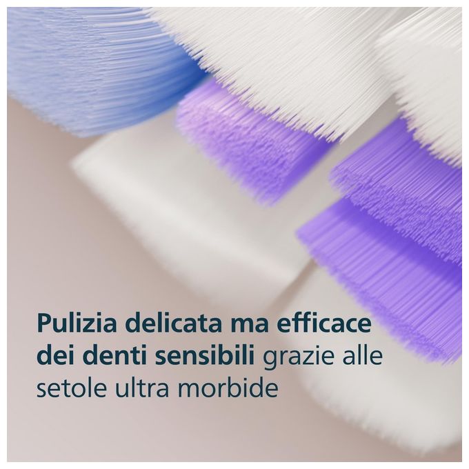 Philips HX6052-87 Spazzolino Ricambio Sonicare s Sensitive White 2pz