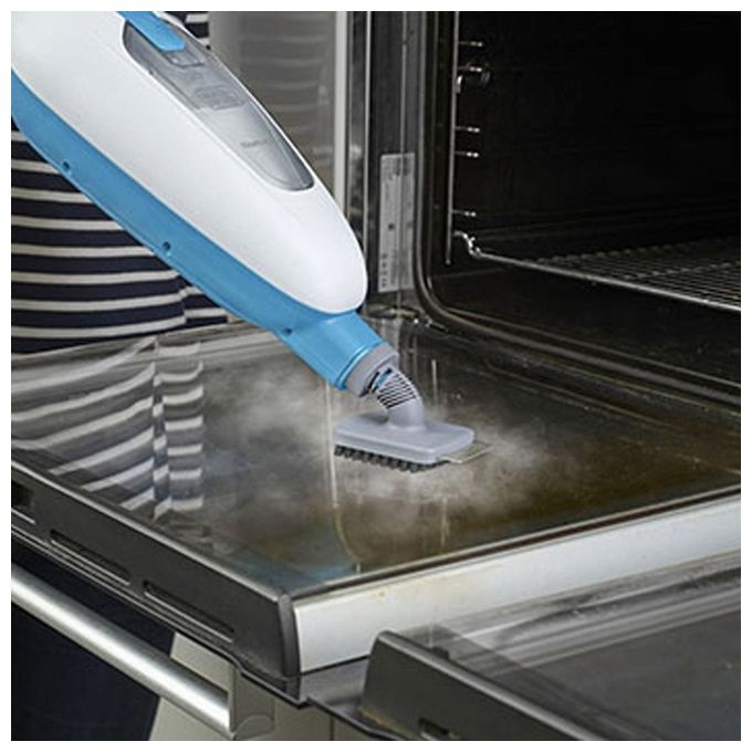 Black and Decker FSMH13E5 Lavapavimenti a Vapore Steam Mop 5 in 1 1300 W 380 ml colore Bianco Blu