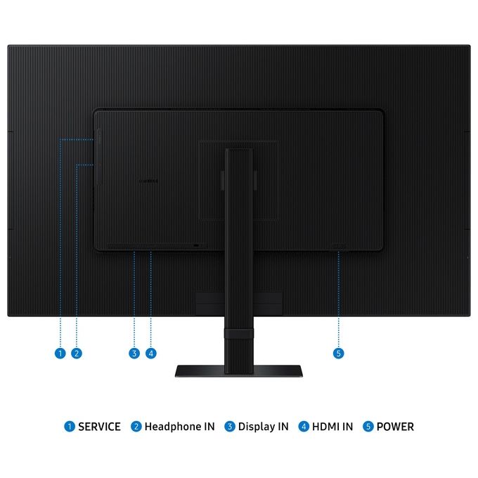 Samsung LS32D700EAUXEN ViewFinity S70D Monitor PC 32'' 4K UHD VA LED 60Hz HDR10 HDMI DisplayPort colore Nero