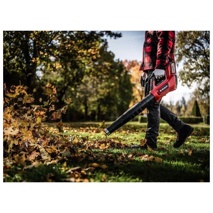 Einhell GP-LB 36-230 LI E BL-SOLO Soffiatore per Foglie a Batteria 36V 230 km-h Brushless 3 Velocita' colore Nero Rosso