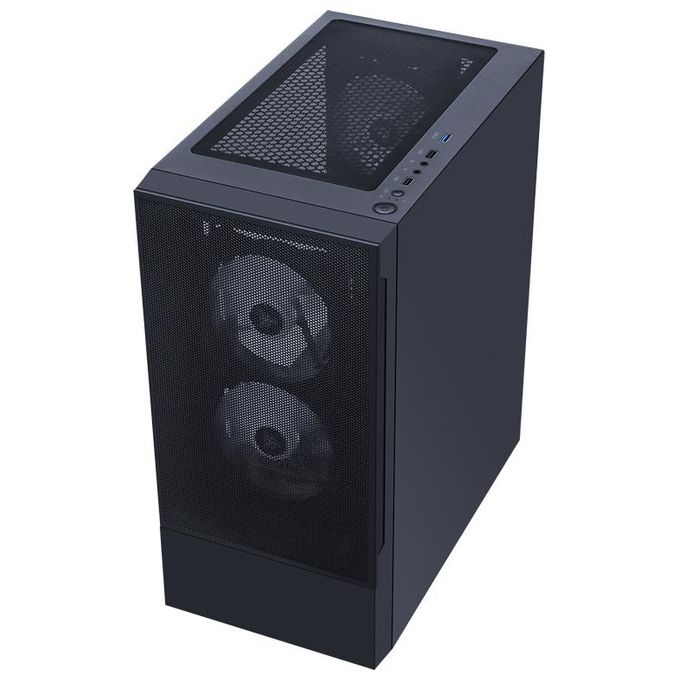 Itek ITGCASIB30 SIISBE 3.0 PC Case Gaming Midi Tower ATX 3x120mm Ventole ARGB USB3 Vetro Temperato con Cerniera colore Nero