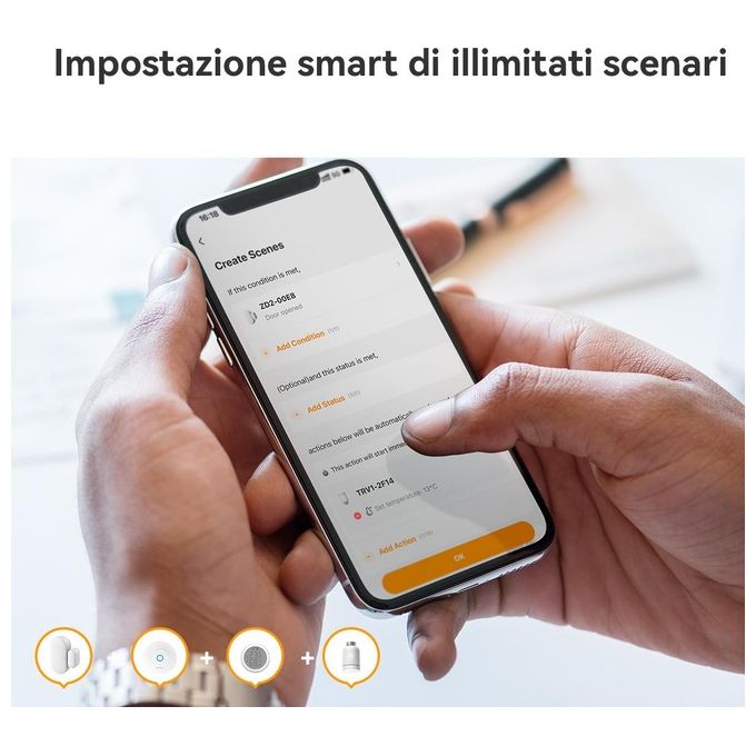 Imou TRV1 Termovalvola Smart ZigBee 3.0 Alexa Google Assistant 6 adattatori inclusi