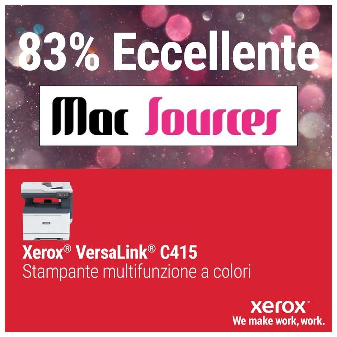 Xerox C415V_DN VersaLink Stampante Multifunzione Laser Colore A4 40 ppm Fronte Retro 2 Vassoi 251 Fogli colore Grigio