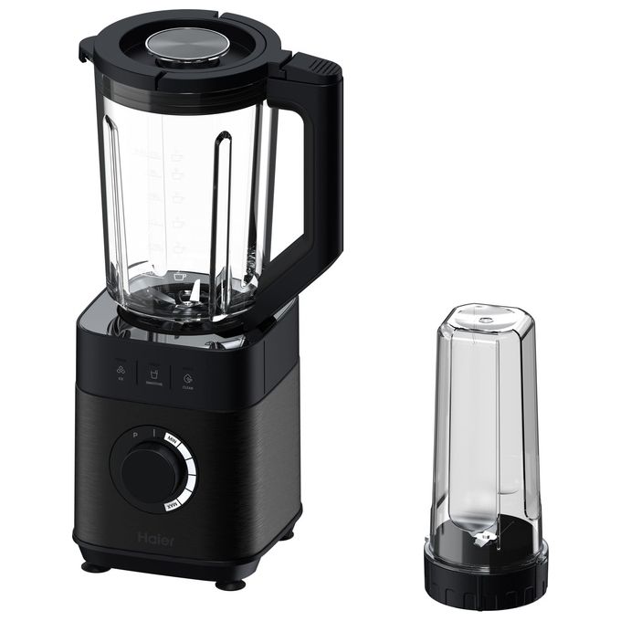 Haier HBL5B2011 I-Master Serie 5 Frullatore 1200 W 2 L 6 lame acciaio inox 3 programmi autopulizia Personal Jug colore Nero