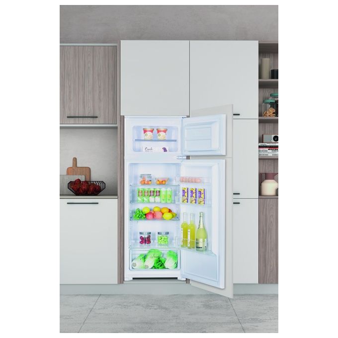 Indesit IN D 2040 E Frigorifero Doppia Porta da Incasso 205 L 145 cm Classe E 39 dB Statico colore Bianco