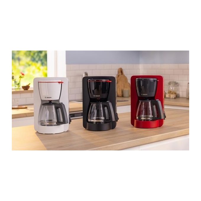Bosch TKA2M114 Macchina da caffe' Manuale 1,25 L 15 tazze Funzione Mantieni al Caldo colore Rosso 1200