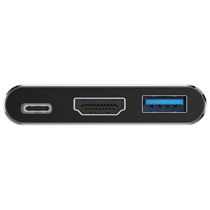 Conceptronic DONN18G Replicatore di Porte e Docking Station per Laptop Cablato Usb 3.2 Gen 1 Type-c Grigio