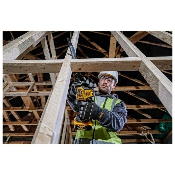 DeWALT DCS369NT-XJ Sega Alternativa 18V con Motore Brushless 2800 spm Capacita' Taglio Legno 9 cm Acciaio 4 cm colore Nero Giallo