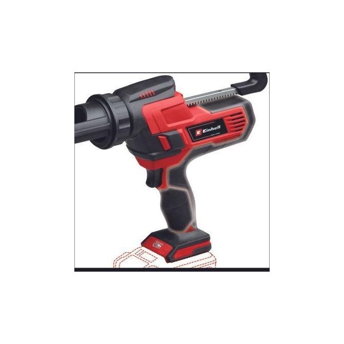 Einhell TE-SG 18-10 LI SOLO Pistola per silicone a batteria 18V 310 ml 2000N luce LED anti-gocciolamento colore Nero Rosso