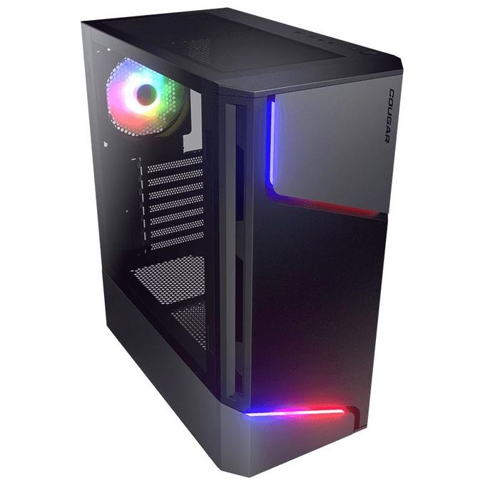 Cougar MX360 RGB Case Midi Tower ATX Vetro Temperato ARGB Radiatore 360 mm 7 Slot colore Nero