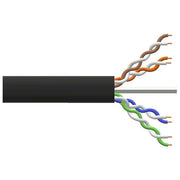 Link LK305U6CEST Cavo di Rete Cat6 U-UTP Solido Esterno 305 m Guaina HDPE Conduttori CCA AWG23 colore Nero