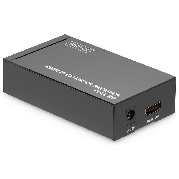 Digitus DS-55518 Ricevitore HDMI IP Extender Full HD 1080p 60Hz Supporto IR HDCP 1.3 colore Nero