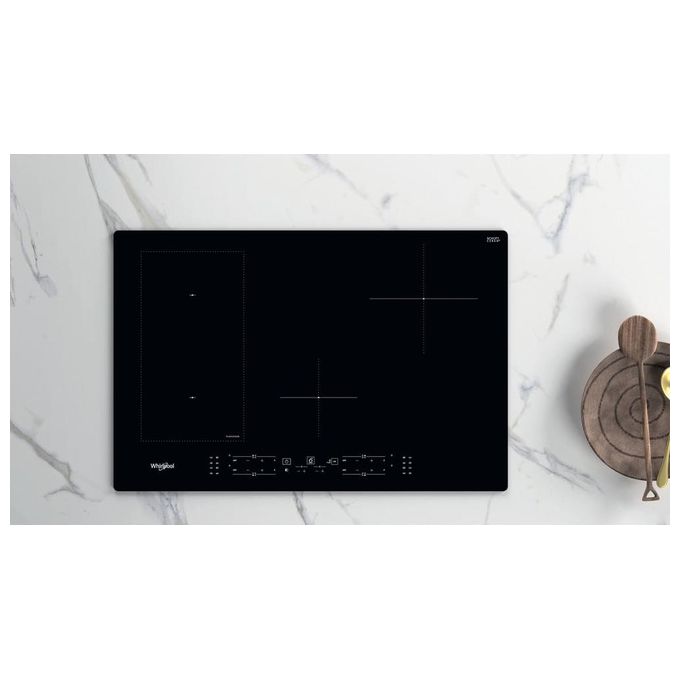 Whirlpool WL B2977 NE Piano cottura a induzione 77 cm 4 zone FlexiCook Touch Control 7200 W colore Nero