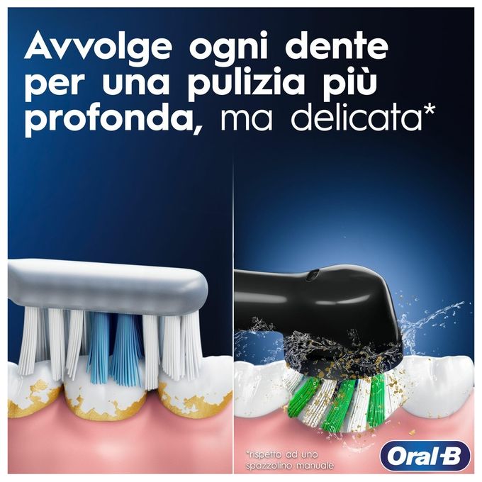 Oral-B VITALITY PRO DUO Spazzolino elettrico rotante-oscillante 3 modalita' timer 240h autonomia colore Nero e Blu