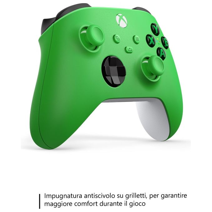 Microsoft QAU-00091 Controller Wireless Xbox Series X S One Bluetooth Pulsante Condividi D-pad ibrido Jack 3,5 mm colore Verde