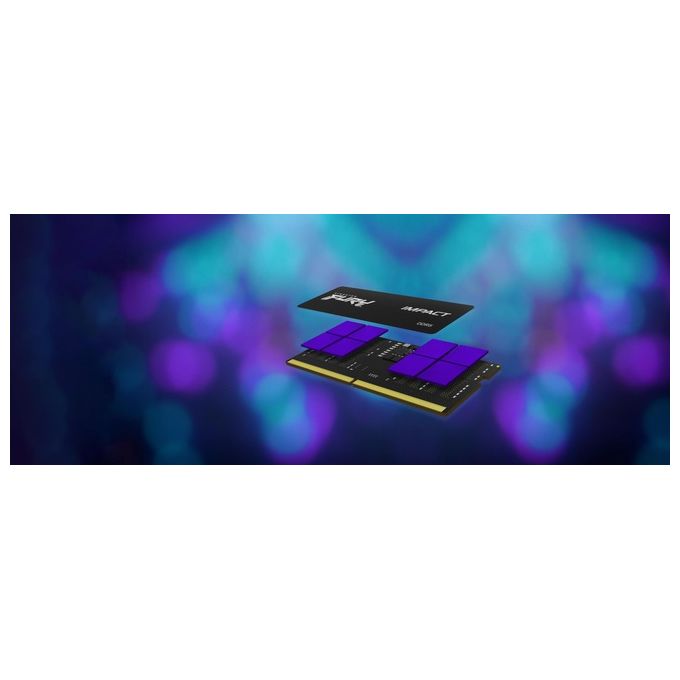 Kingston KF556S40IB-16 FURY Impact Memoria RAM 16GB DDR5 5600MHz CL40 SO-DIMM XMP 3.0 colore Nero