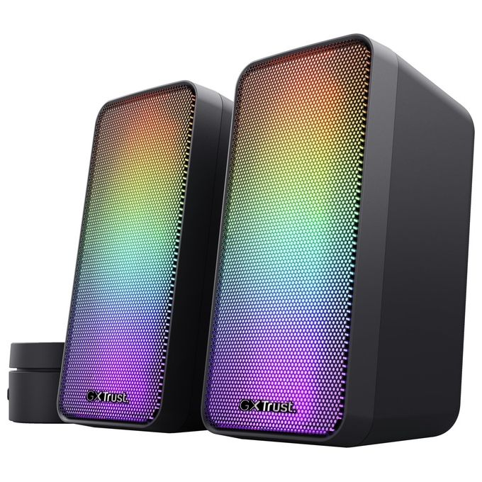 Trust GXT 611 Wezz Casse PC 2.0 Canali Illuminazione RGB 6 W Alimentazione USB colore Nero