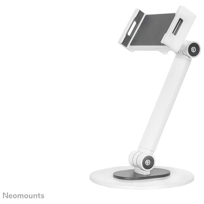 Neomounts DS15-540WH1 Supporto Universale da Scrivania per Tablet Fino a 12,9 Pollici Regolabile in Altezza e Rotazione 360° Colore Bianco