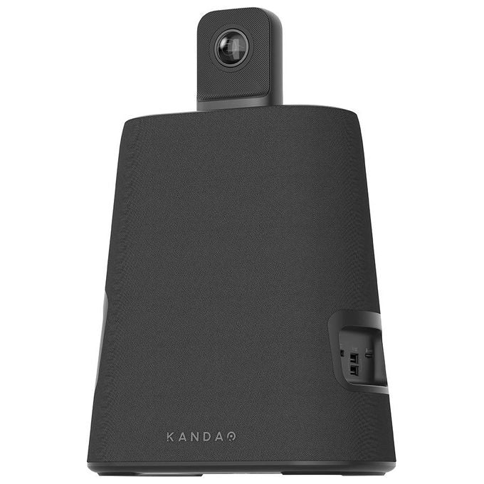 KanDao MT1002 Meeting Ultra Sistema di Videoconferenza di Gruppo 360° 4K HDR con AI 8 Microfoni 5,5 Metri Raggio Audio Wi-Fi 6 Bluetooth 5,0 HDMI IN-OUT Android Integrato colore Bianco