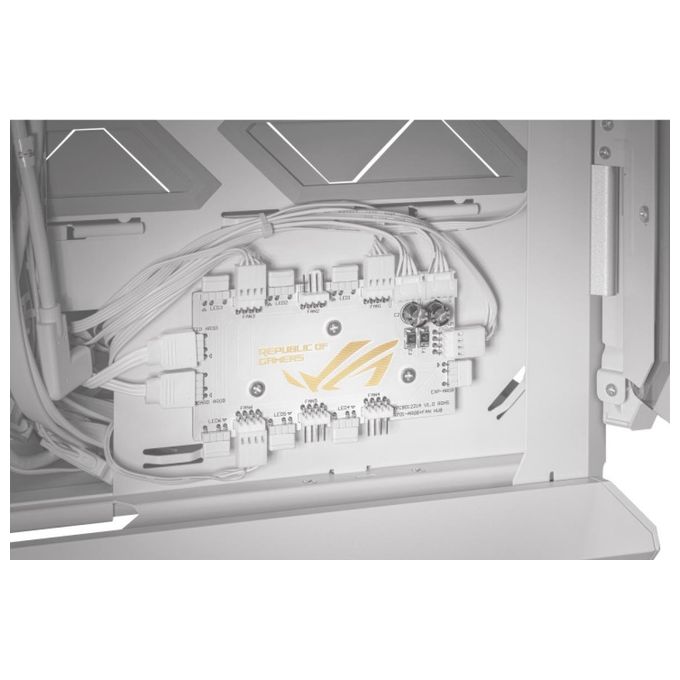 ASUS 90DC00F3-B39000 ROG Hyperion GR701 Case PC Full Tower Supporto E-ATX Radiatori 420 mm 4 Ventole 140 mm USB Type-C Doppia Porta 60W Aura Sync colore Bianco