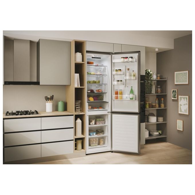 Candy CNCQ2T620EX Fresco 300 Frigorifero Combinato 409 L 205 cm Classe E 38 dB Total No Frost colore Inox