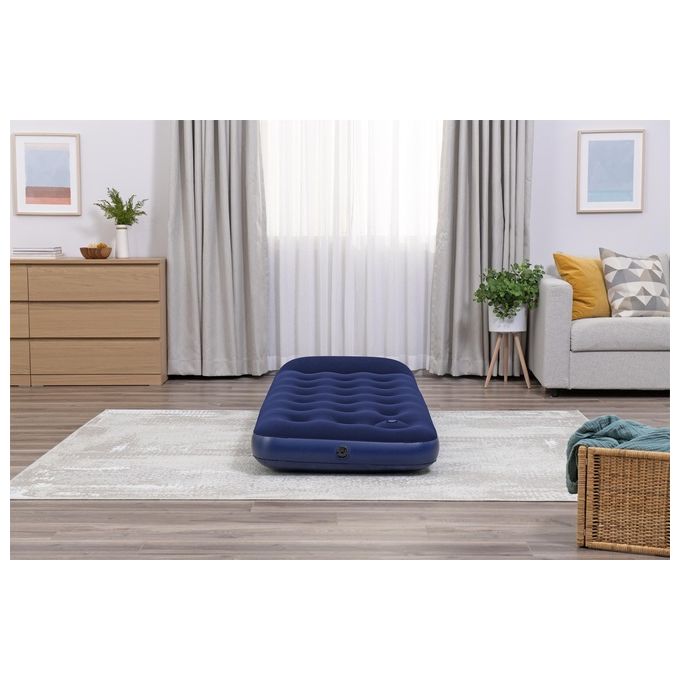 Bestway Materasso Gonfiabile Singolo con Pompa Pedale Blu