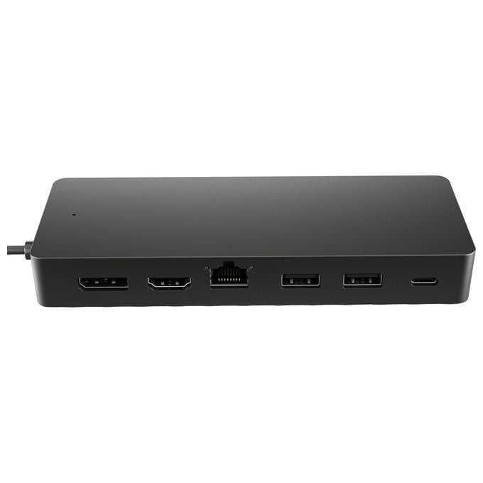 HP 50H55UT Universal USB-C Multiport Hub 7 Porte HDMI 2.0 DisplayPort 1.2 USB-A USB-C Ethernet RJ-45 Gigabit colore Nero