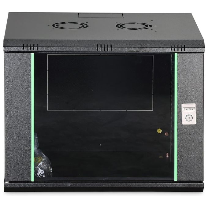 Digitus armadio 9 unita' da muro per reti (a)505 x (l)600 x (p) 450 mm colore nero