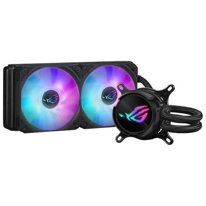 ASUS 90RC00S1-M0UAY0 ROG Strix LC III Kit di raffreddamento a liquido per CPU 240 mm con display LCD e illuminazione ARGB colore Nero
