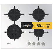 Whirlpool GOA 6423-WH Piano Cottura a Gas 4 Zone Griglie in Ghisa 60 cm Bianco
