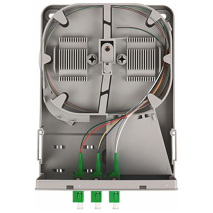 Digitus DN-949103 Punto di Trasferimento FTTH per 3 x LC-APC Duplex Grigio Chiaro