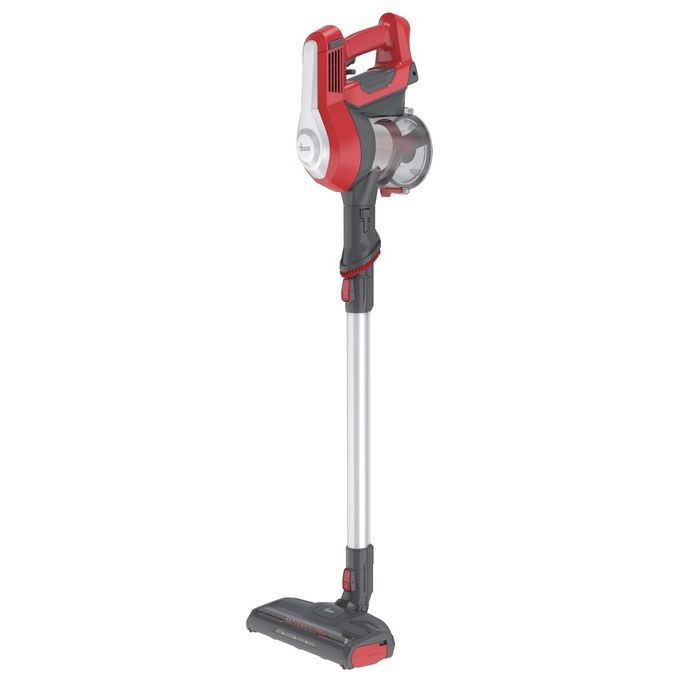 Hoover HF122RH 011 H-Free 100 Aspirapolvere Scopa Senza Filo Ciclonica Senza Sacchetto 0.9 L 170 W autonomia 40 min colore Argento Rosso