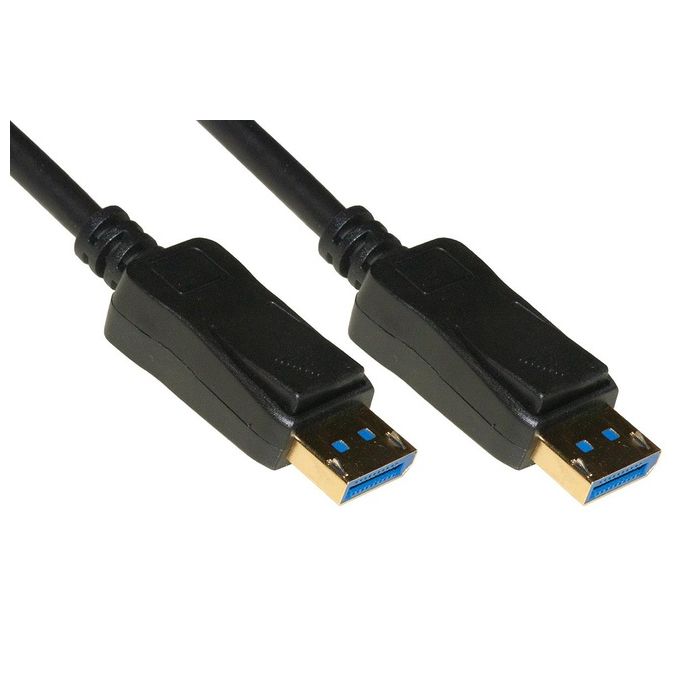 Link Cavo Displayport 2.0 8k@30hz 4:4:4 Contatti Dorati Maschio-maschio Uhbr10 10g 1mt