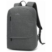 Celly DAYPACKGR Zaino Porta PC Casual da Viaggio 15.6'' 3 Scomparti Spallacci Regolabili colore Grigio