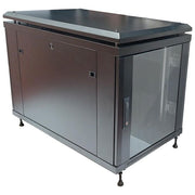 Link LK1912U68 Armadio Rack 19'' 12U 700x600x800 mm porta frontale vetro porta posteriore metallo colore Nero