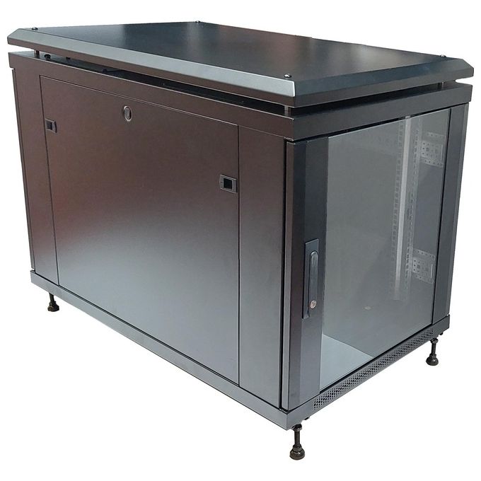 Link LK1912U68 Armadio Rack 19'' 12U 700x600x800 mm porta frontale vetro porta posteriore metallo colore Nero