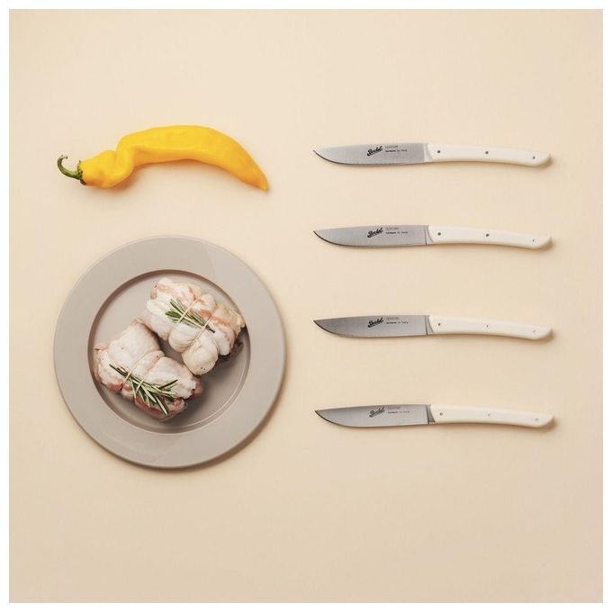 Berkel Set Coltelli da Bistecca 4 Pezzi Color Crema