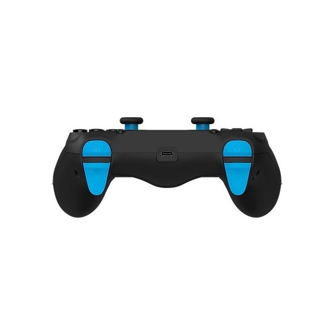 Dragonshock DSCPS4-BK MIZAR Gamepad Wireless Bluetooth per PS4 PC Mobile con Touchpad e Retroilluminazione LED RGB colore Nero