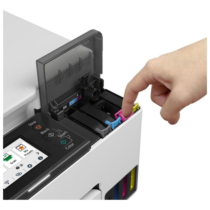 Canon GX1050 MAXIFY Stampante Multifunzione Inkjet A4 600x1200 DPI Wi-Fi Ethernet Display Touch 2.7'' colore Nero Bianco