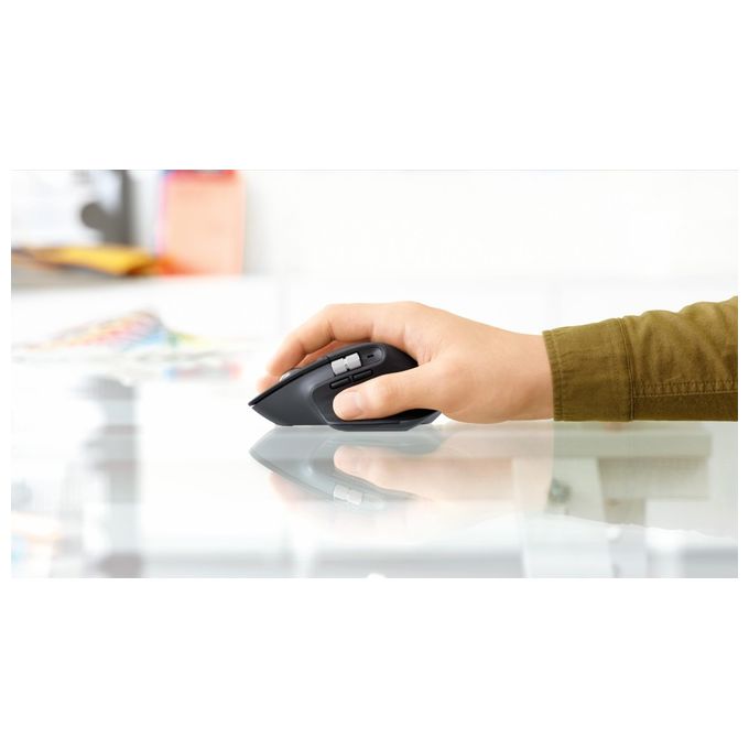 Logitech 910-006559 MX Master 3S Mouse Wireless Ergonomico 8000 DPI Bluetooth USB C Clic Silenziosi colore Grafite