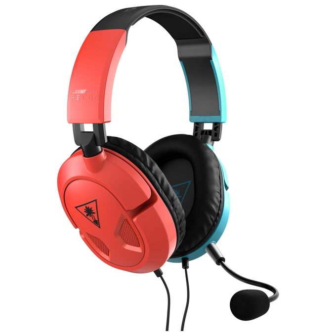 Turtle Beach Recon 50 Auricolare Cablato a Padiglione da Gaming Blu-Rosso