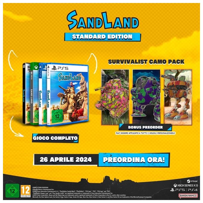 Bandai Namco Entertainment Sand Land Standard per PlayStation 5