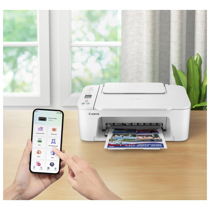Canon TS3751I PIXMA Stampante Multifunzione Inkjet A4 Wi-Fi USB Stampa Copia Scansione 4800x1200 DPI colore Bianco