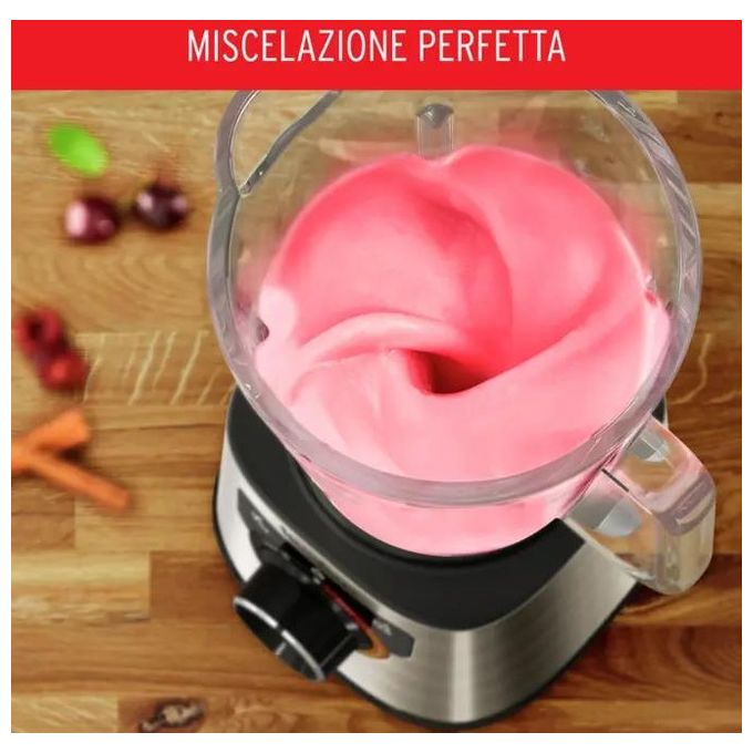 Moulinex LM871D10 PerfectMix+ Frullatore a bicchiere 2 L 1200 W Tecnologia Powelix 6 lame Autopulizia colore Acciaio Inox
