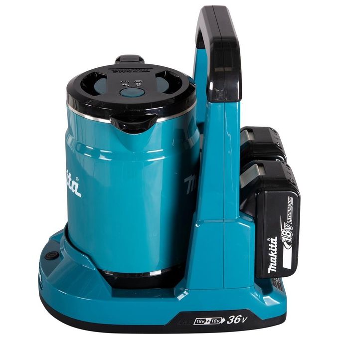 Makita DKT360Z LXT Bollitore a Batteria 36V 2x18V 0,8 L Spegnimento Automatico Protezione Boil-Dry colore Blu Nero