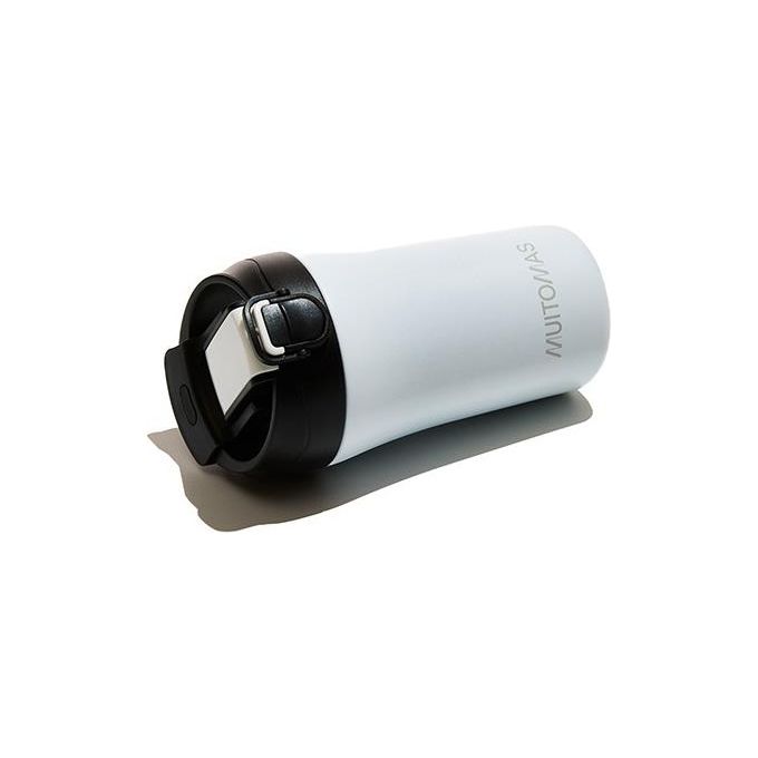 Muitomas Tazza Termica con Coperchio 350ml Bianco