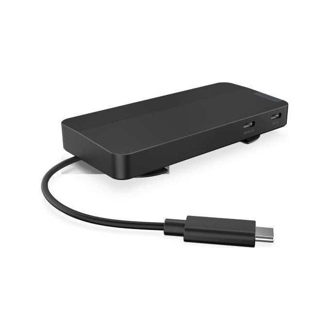 Lenovo 40B90000WW Docking Station USB-C Travel Dock Doppio Display 4K 7 Porte 100W Power Delivery colore Nero